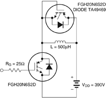 Figure 2. Typical Eon and Eoff test circuit.